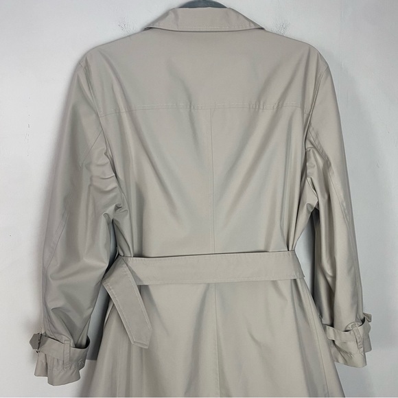Burberry Tess Trench Lightweight Rain Coat Nova Check Beige Size 14P - Picture 8 of 16